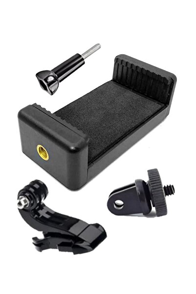 RUGGED Tripod Monopod Selfie Çubuğu ve Göğüs Askısı İçin Telefon Tutucu Apara...