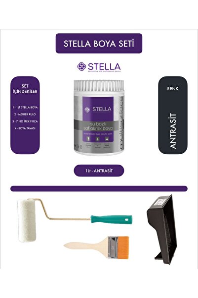 Stella Su bazlı saf akrilik dolap boyama seti - MOONLIGT