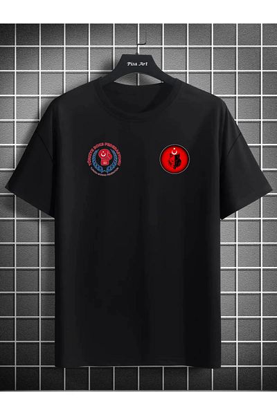 Pisa Art Εθνική ομάδα Τουρκίας - Μπλουζάκι Unisex με λογότυπο Bozkurt Red