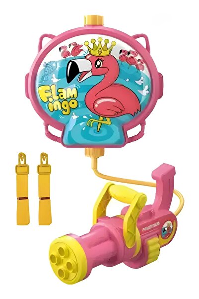 Nilly Toys Dinozor Sırt Çantalı 20 cm Su Tabancası 8- 9 Metre Atış Menzilli 1...