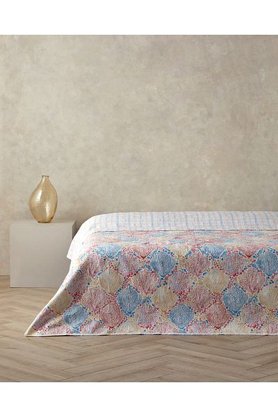 English Home Pink Coastal Treasures Double and Multi-Purpose Blanket