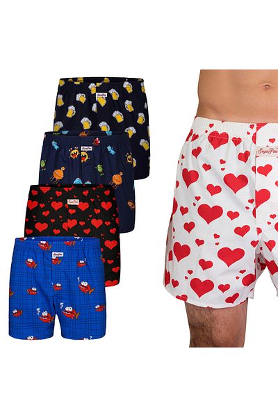 Sugar Pine Boxer Webboxershorts weit Motiv Baskı