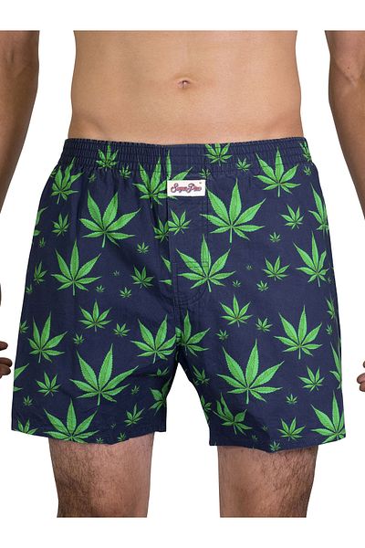 Sugar Pine Boxer Webboxershorts weit Motiv Baskı