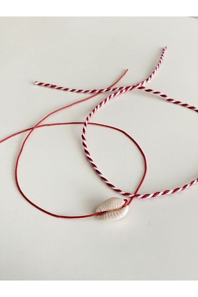 Mia Aksesuar Seashell and Martenichka Anklet Set