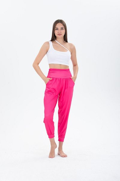 H&A İSTANBUL Women's Jogger Elastic Waist Shalwar Yoga Pants