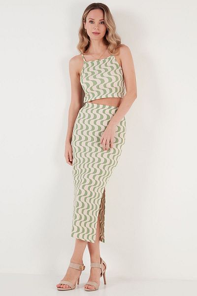 Lela Slim Fit Rope Hanger Slit Set SET5865278