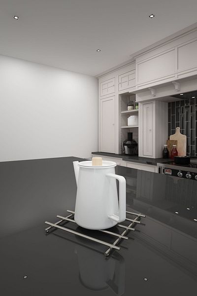 Alper Banyo Luxury Design Stainless Square Chrome Trivet