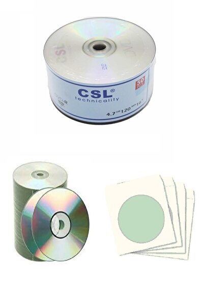 CSL Boş Cd-r 700mb-80mın 52x 15 Adet Ve Cd Zarfı 15 Adet