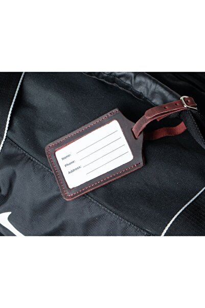 Cozy Leather %100 gerçek deri bavul etiketi , valiz etiketi, luggage tag
