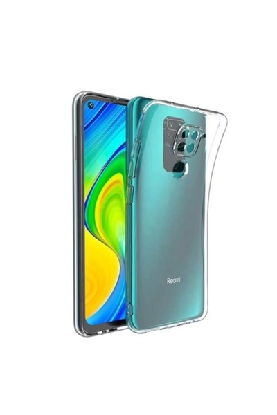 Evax (TIPALI ŞEFFAF) Redmi Note 9 Kamera Koruyuculu Şarj Yeri Tıpalı Yumuşak ...