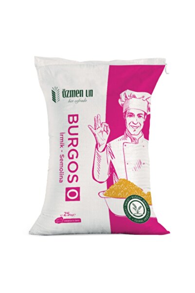Özmen Burgos 0 Numara İrmik Semolina Özmen Un 25 Kg