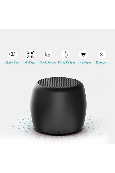 HyMark Mini Bluetooth Ses Bombası Hoparlör Mini Boyut Yüksek Ses Wireless Spe...