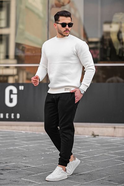 BOLEVAR Slim-Fit-Trainingsanzug-Set Für Herren – 3 Fäden, Innen Baumwolle, Rostig