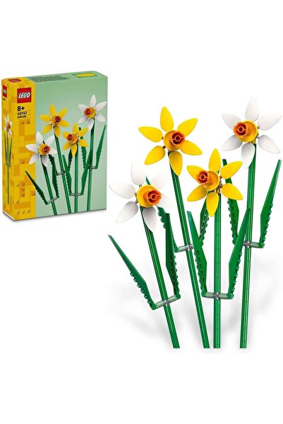 Store مجموعة بناء نموذج زهرة نرجس 40747 الجديدة الأيقونية (216) للديكور والجم...