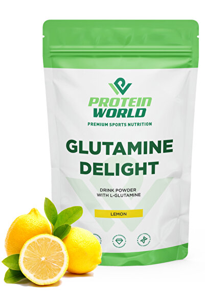 ProteinWorld جلوتامين ديلايت - 250 جرام - بنكهة الليمون - 50 قطعة - جلوتامين