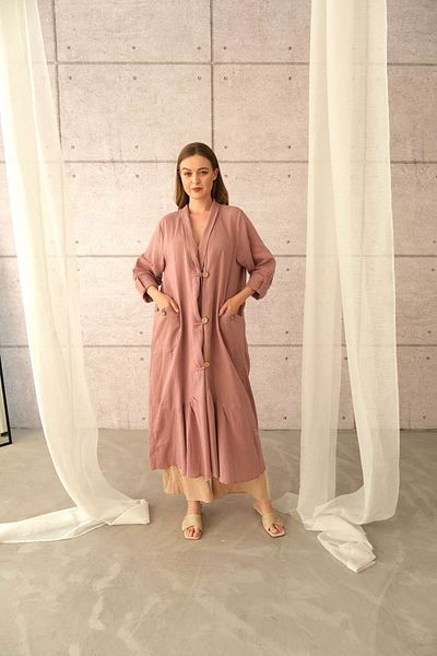 SARE ERKMEN Pink Kimono and Caftan