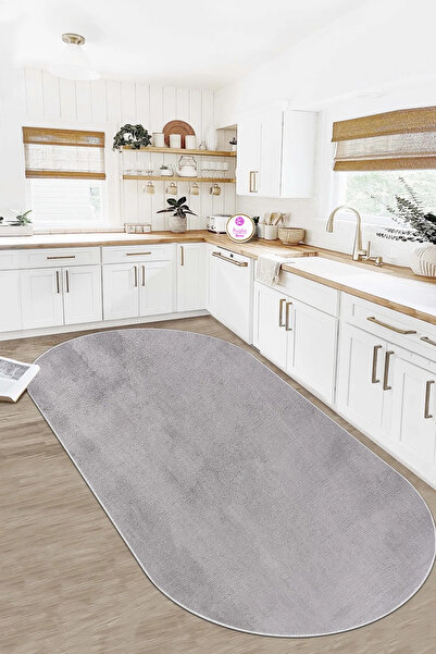 Rugby Home Makinede Yıkanabilir Kaymaz Taban Leke Tutmaz Peluş Salon Halısı M...