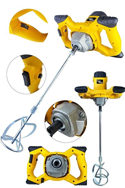 Lieber German Alman Pro 2400 Watt Bakır Sargılı Devir Ayarlı Elektirikli Alçı Boya Ve Harç Karıştırıcı Mikser