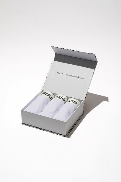 Paul Kenzie Men's Comfort Flex Boxer Set of 3 - Whitey