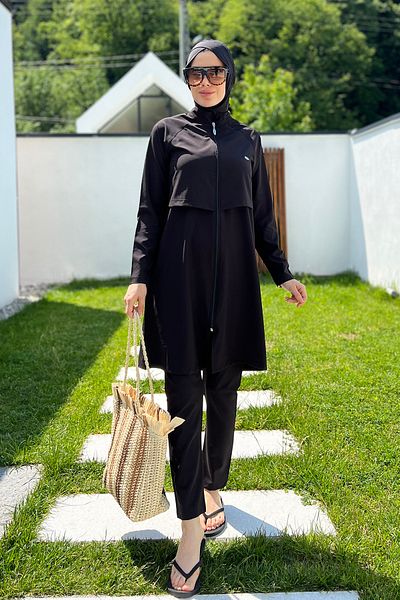 Remsa Mayo Sports Lycra Full Covered Hijab Swimsuit Joselyn 4583 Black