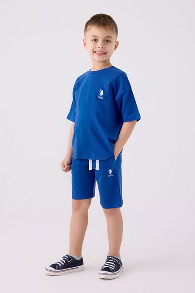 U.S. Polo Assn. Boy's Blue Bermuda Suit