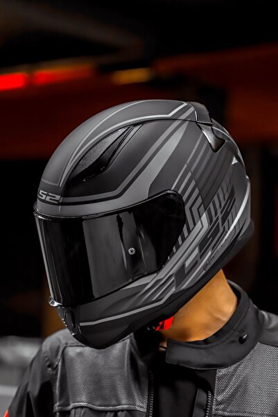 LS2 Rapıd Kruıse Mat Siyah-gri Kask
