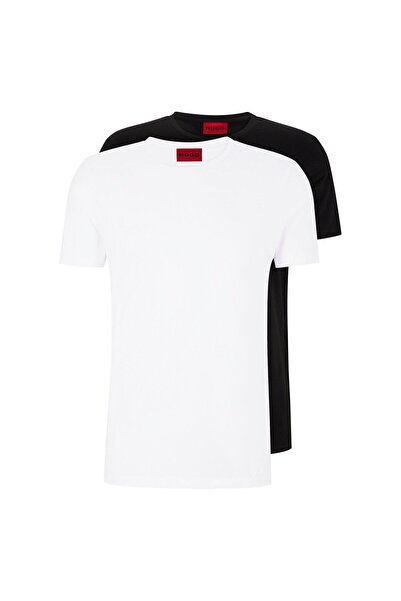 HUGO Ikili Pakette Esnek Pamuklu Dar Kesim Tişört