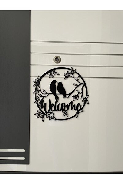 softclass Welcome Kuşlu Kapı Süsü