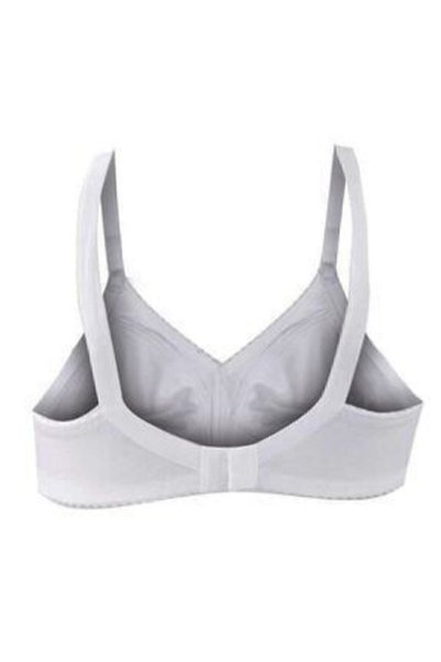 Generic Brand White Seamless Combed Cotton Gathering Minimizer Seamless Bra