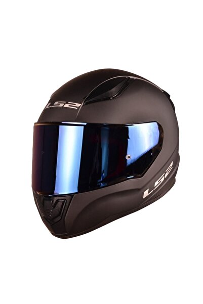 LS2 Rapıd 2 Mat Siyah Kask (MAVİ VİZÖRLÜ)