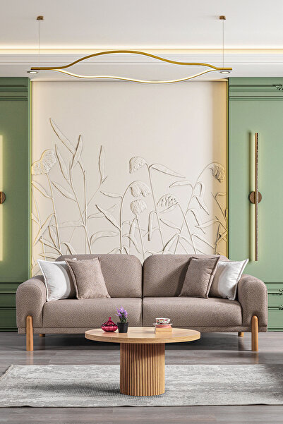 Eymense Class Bohem Sırt Mekanizmalı Üçlü Koltuk Kanepe