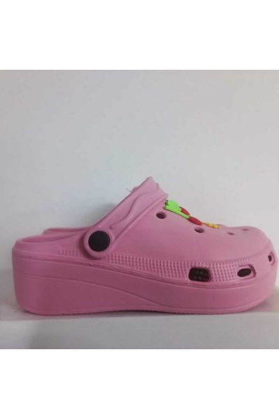 Nstil Pink Women's Sandals - High Massage Sole, Buckle Sabo, Doctor, Nurse and Cook Slippers 251