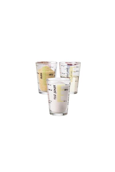 Paşabahçe Arda Türkmen Ölçü Bardağı Seti 3 Lü 97420