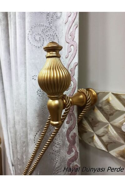 Hayal Dünyası Perde Aksesuarları Dekoratif Perde Bağlama Duvar Aparatı (Renso)