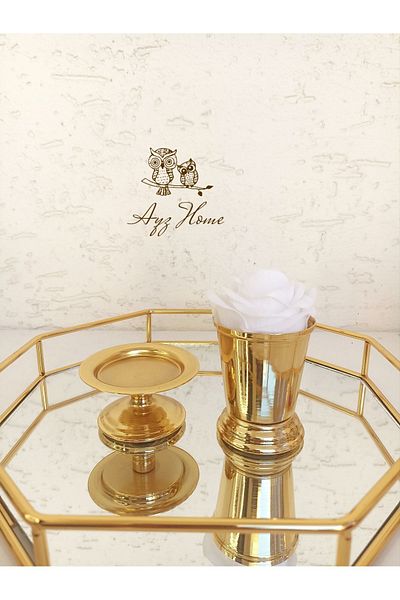 AYZ HOME Rose Bucket/Velvet Rose- Turkish Delight Bowl / Coffee Presentation - Request Set