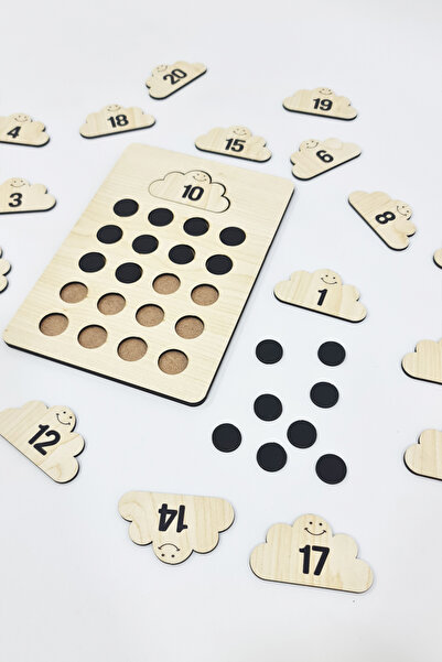 metafortoys Montessori Ahşap Eğitici Sayı Tahtası Sayıları Öğreniyorum