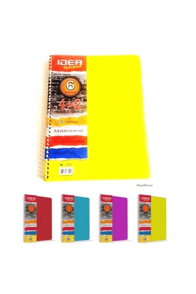 ÇINAR DEFTER Çınar Dizayn Idea Spiralli 4 Kareli + 2çizgili 150 Yp Smart Plstik