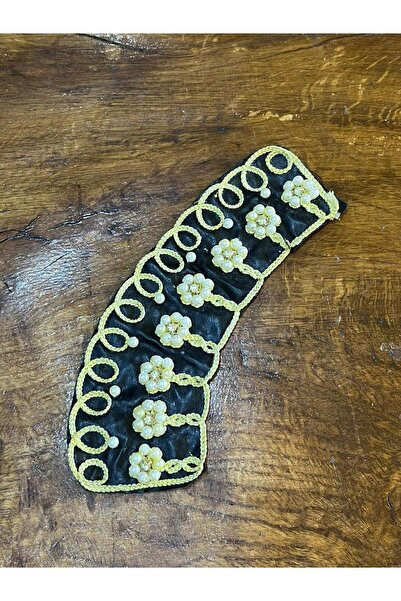 Gönülden Tasarım 22x7 cm perle i čipka izvezene aplikacije