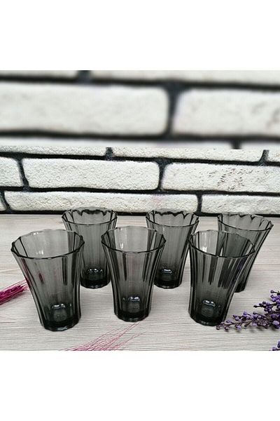 Paşabahçe مجموعة من 6 أكواب مياه دايموند كوفي P52400-1090040