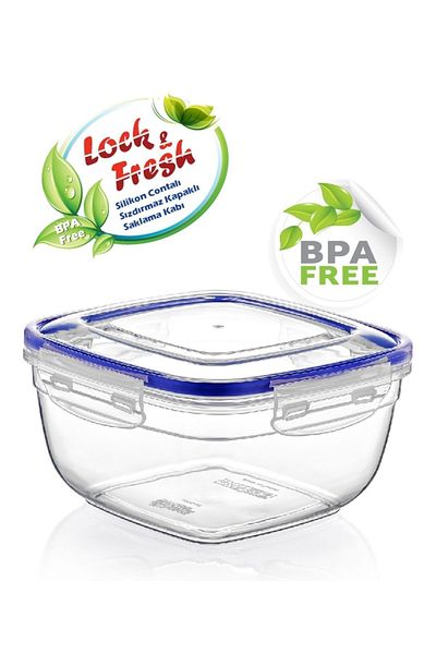Dünya Plastik World Yesterday 30104 Gasketed Storage Container 1.5 Liter