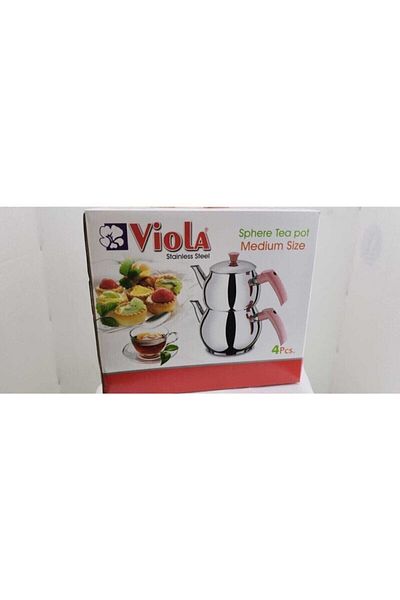Viola Medium Sphere Pink-Fuchsia Teapot, 4 Grains