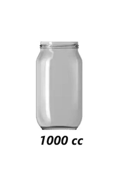 Paşabahçe 1000 Cc 10 Pieces Glass Jar - Pickles with Gold Lid Vs