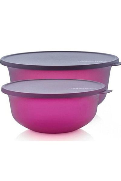 Tupperware Aloha Storage Container Purple 4 Lt Set of 2