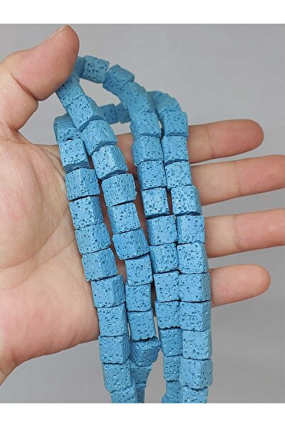 Yasamtohumu Синій кубічний лавовий камінь - 10*10 мм (51630)