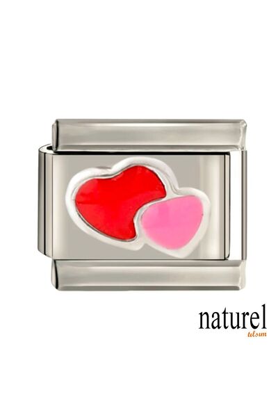 Naturel Tılsım Italian Stainless Steel 9mm Heart Charm