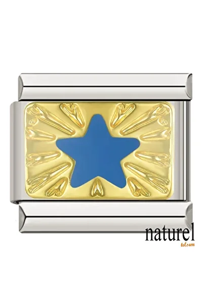 Naturel Tılsım Italian Stainless Steel 9mm Star Charm