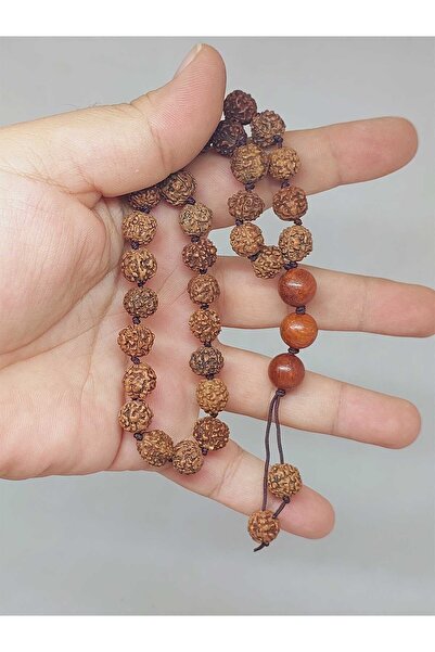 Yasamtohumu مسبحة صلاة بذور رودراشا مكونة من 33 قطعة - معقودة (51622)