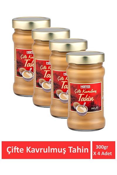 Harras Double Roasted Tahini 300 Gr X 4 Pieces