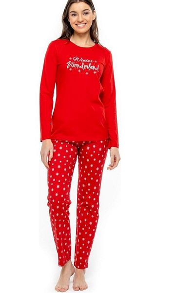 MOD Red Long Sleeve Women's Pajama Set - 3968