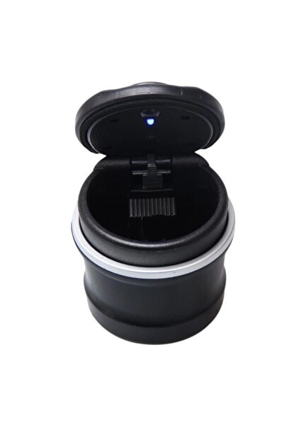 Z Tech Bmw Tip Işıklı Küllük Oto Araba Araç Küllük - Tüm Arabalara Uyumlu kapaklı kokusuz küllük